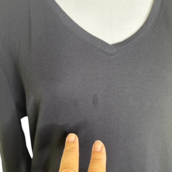 bcg Black V-Neck Long Sleeve Tee-Shirt Size 2XL - Picture 4 of 7